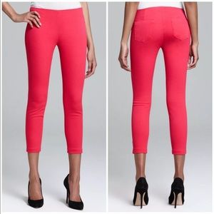 J Brand Clean Capri Pink Lotus Cropped Jeans